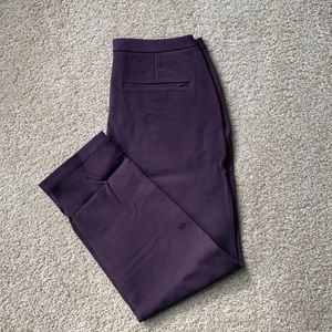 Lululemon City Trek Trousers- sz 8/ Black Cherry